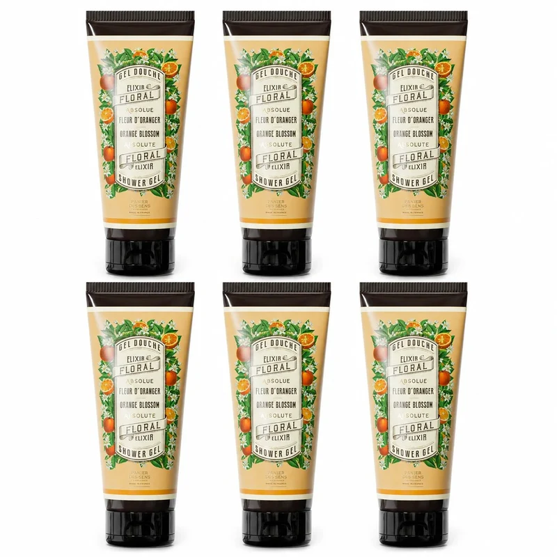 Lot de 6 Gels Douche Fleur d’Oranger 200ml