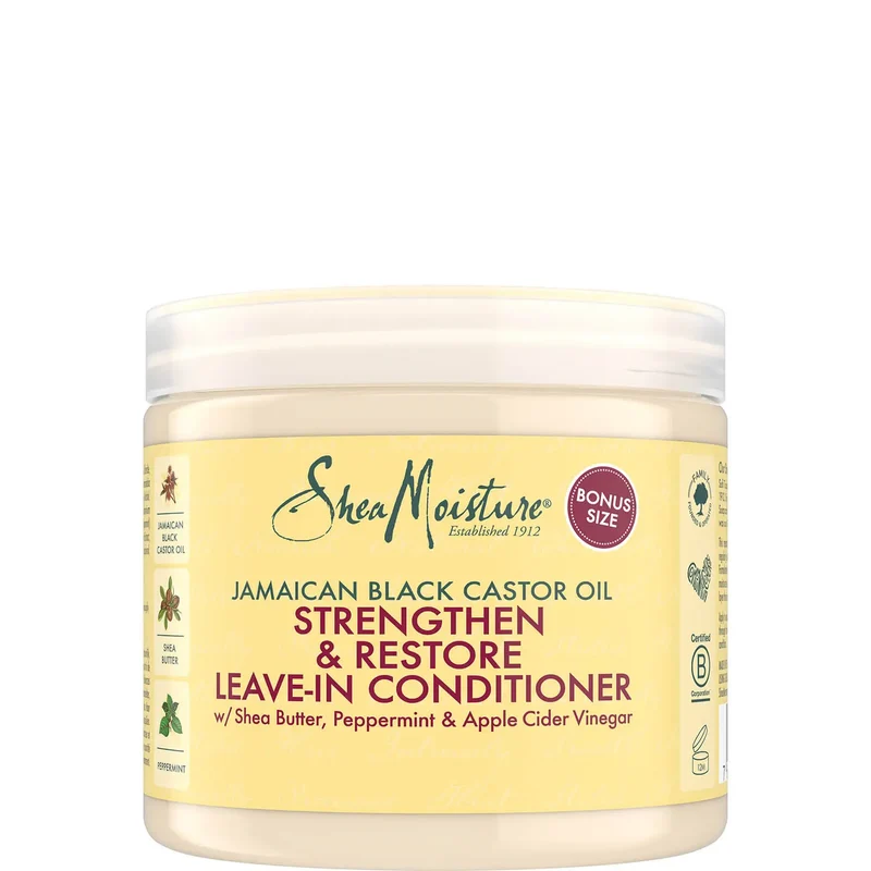 SHEA MOISTURE BLACK CASTOR OIL STRENGTHEN, GROW & RESTORE LEAVE-IN 444ml