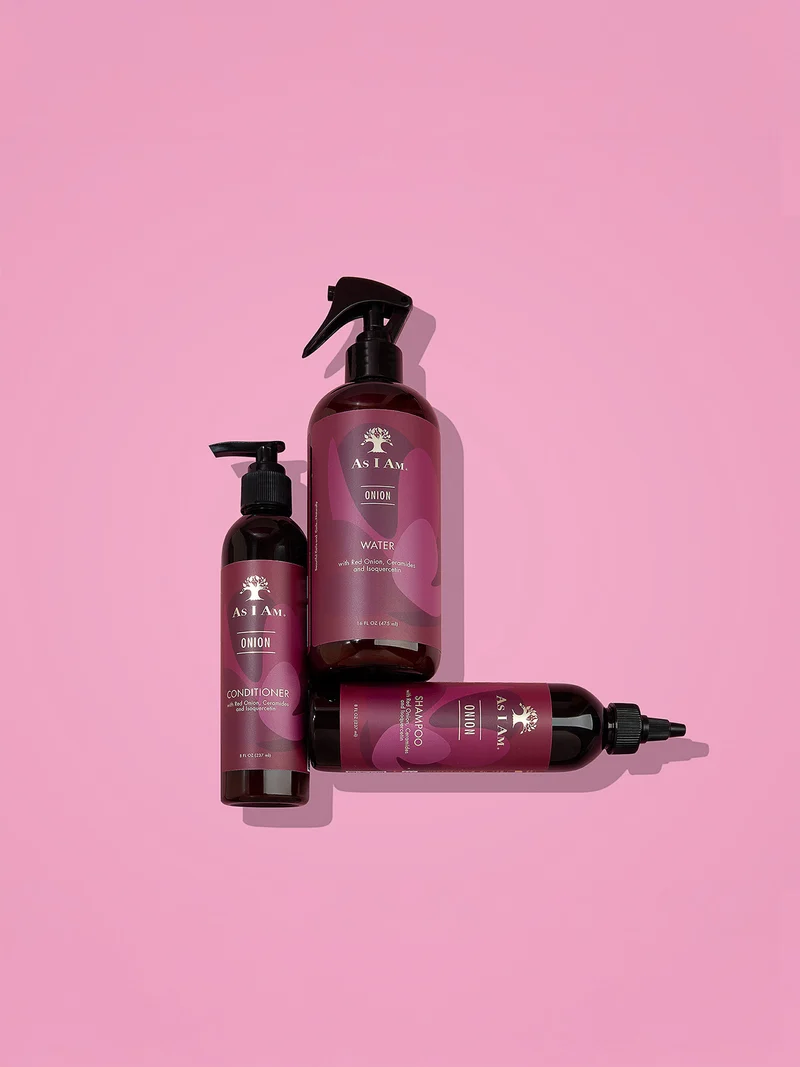 Uienwater, shampoo en conditioner