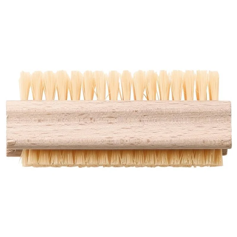 Spazzolino per unghie in legno doppia setola