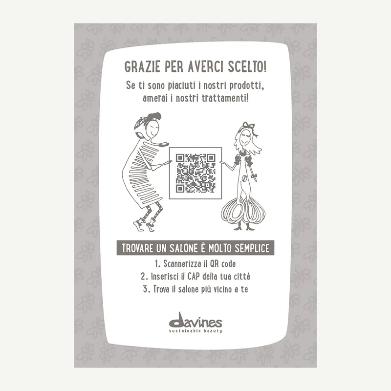 Grazie per aver scelto Davines! Scopri i nostri saloni