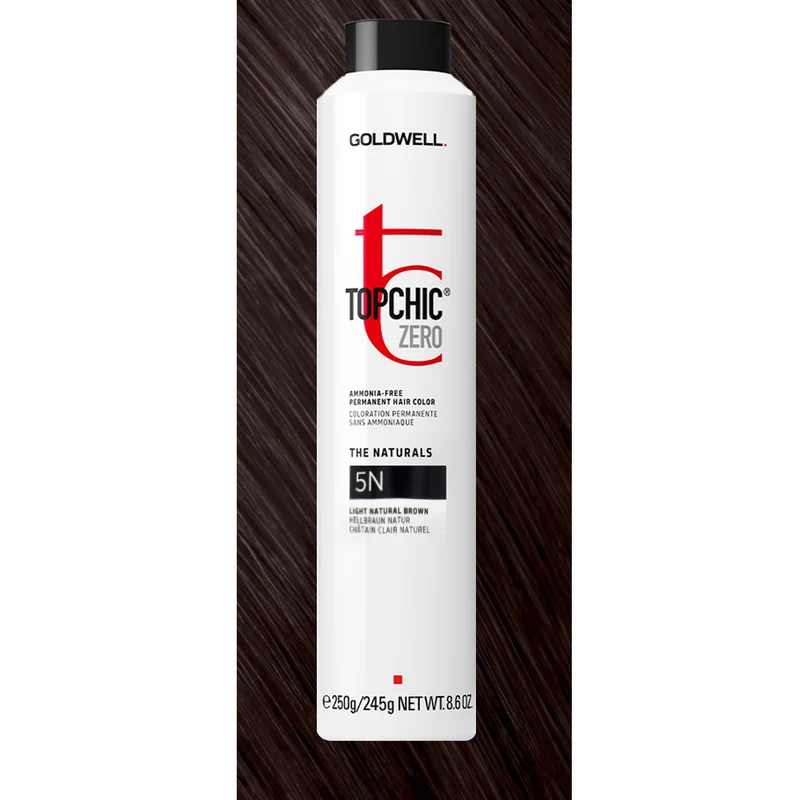 5N Topchic Zero Light Natural Brown Can 250ml - colorazione permanente senza ammoniaca