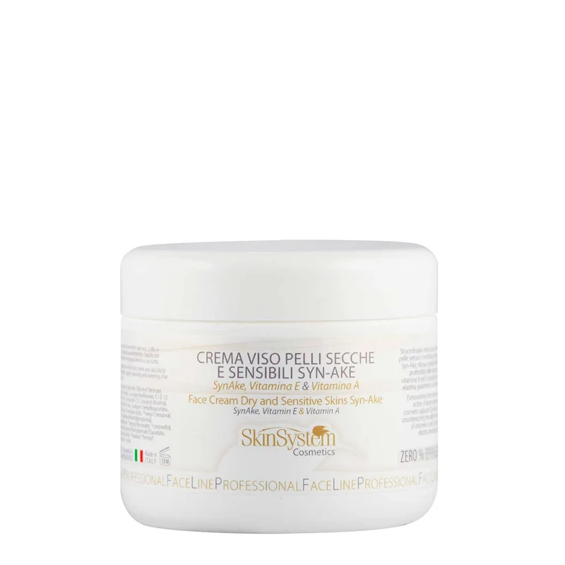 SkinSystem Face Cream Dry and Sensitive Skins Syn-Ake 250ml - crema anti-età pelle sensibile