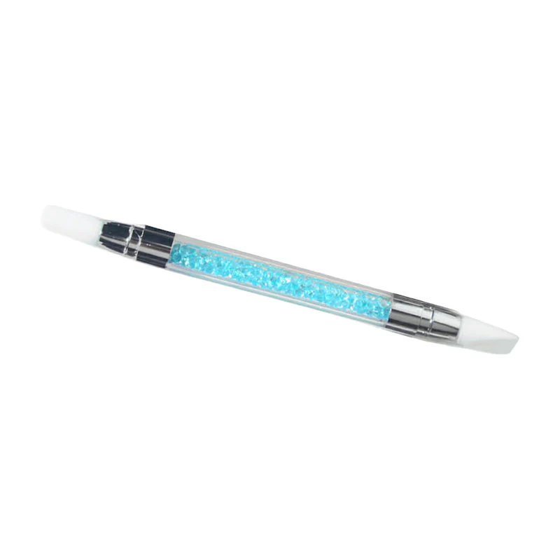 Pennello doppia punta Silicone Nail Art Turchese Lafemme