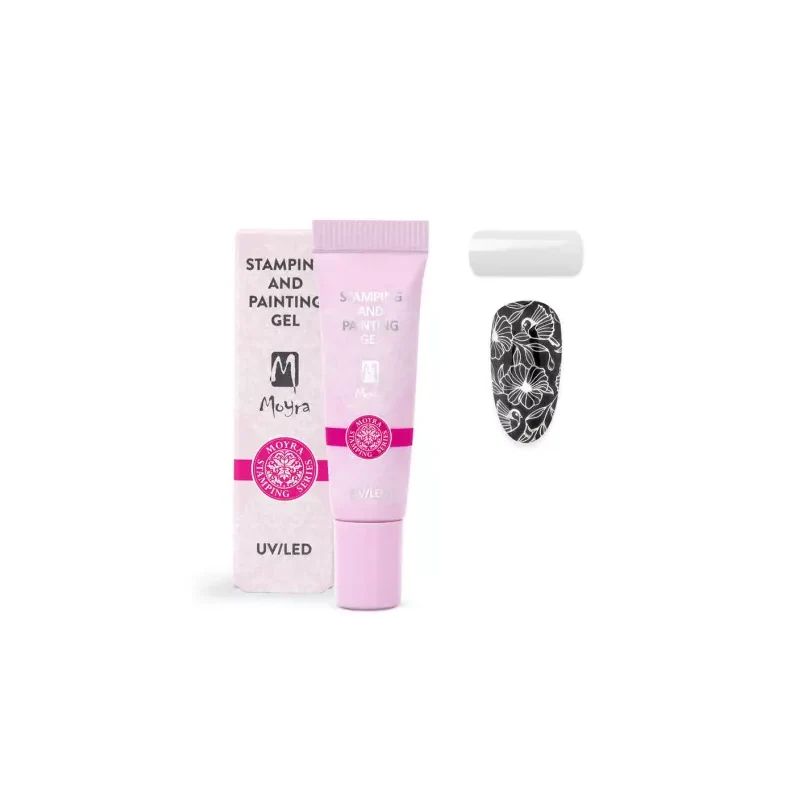 Stamping e Painting Gel Bianco 01 Moyra 7 gr
