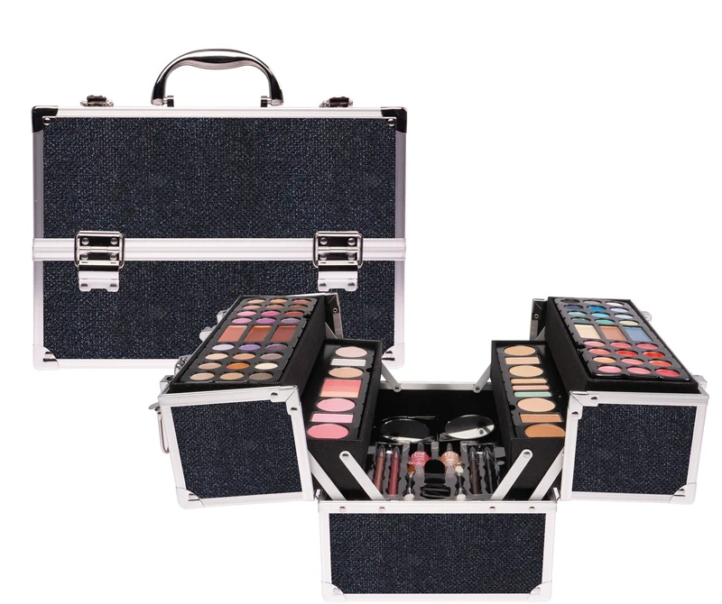 Naima Cosmetic Case Make-up Black Glitter XL