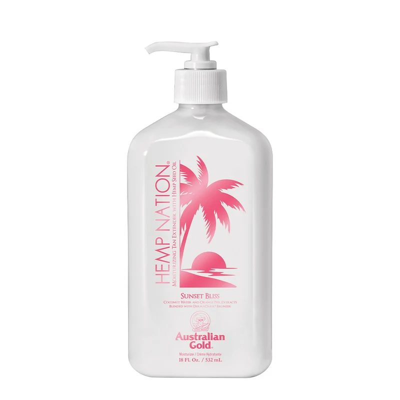 Australian Gold Hemp Nation Sunset Bliss 532ml - lozione idratante prolungatrice d'abbronzatura