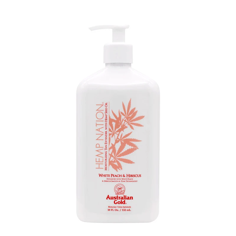 Australian Gold Hemp Nation White Peach & Hibiscus Moisturizing Tan Extender 532ml - doposole idratante