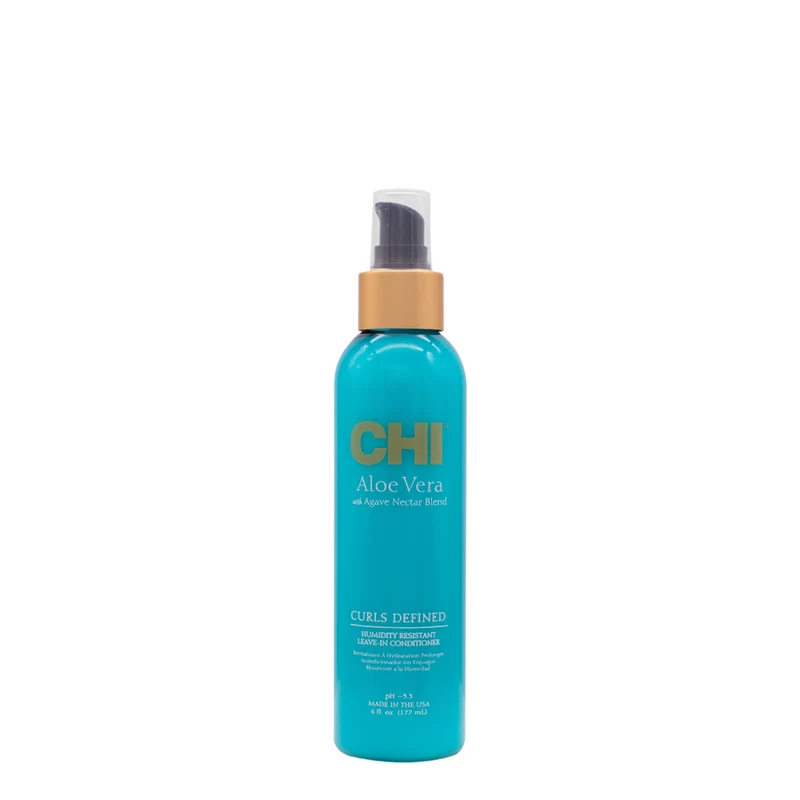 CHI Aloe Vera Curls Defined Humidity Resistant Leave-In Conditioner 177ml - spray leave-in anti umidità