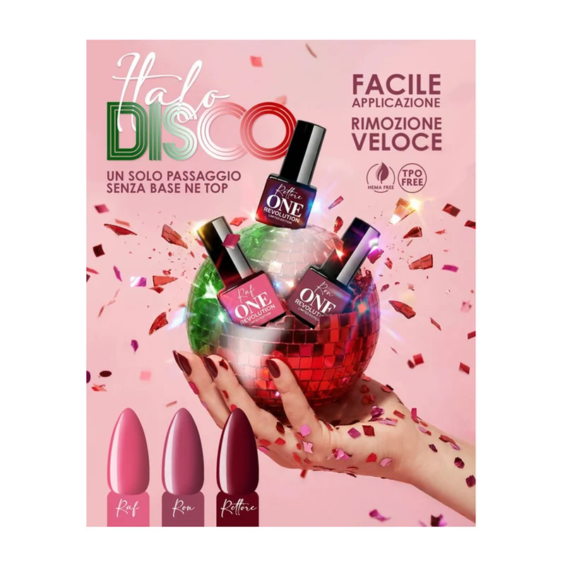 Smalto gel polish one step ONE REVOLUTION Italo Disco RAF Vip 7 ml