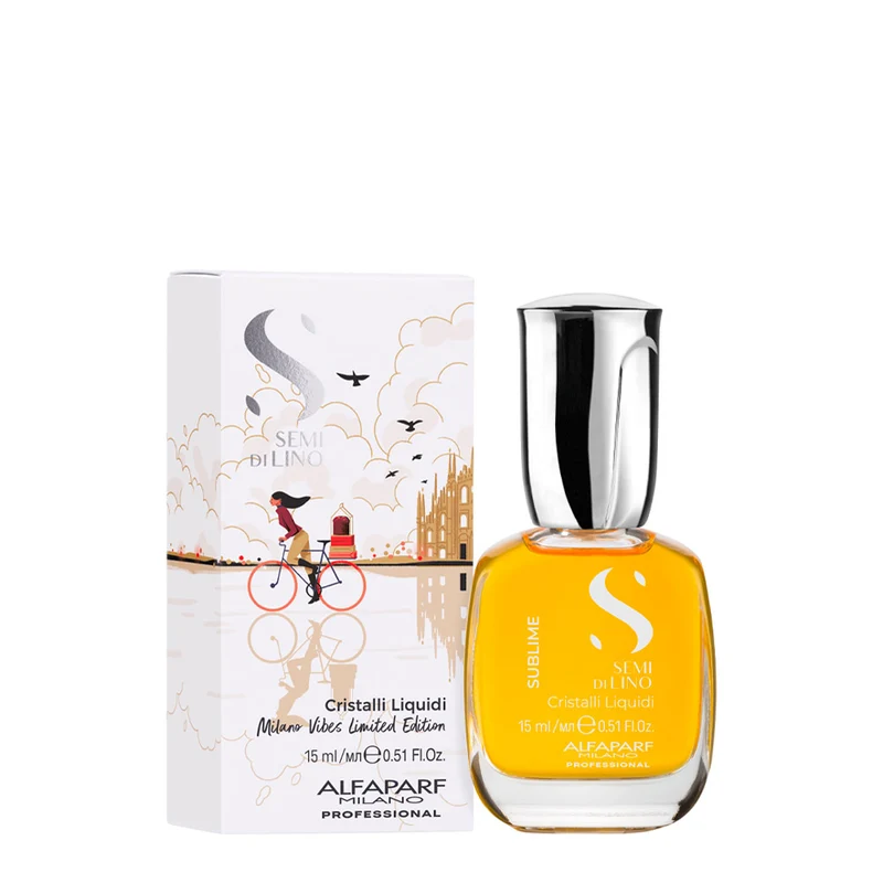 Alfaparf Milano Semi Di Lino Sublime Cristalli Liquidi Milano Vibes White Limited Edition 15ml - siero illuminante