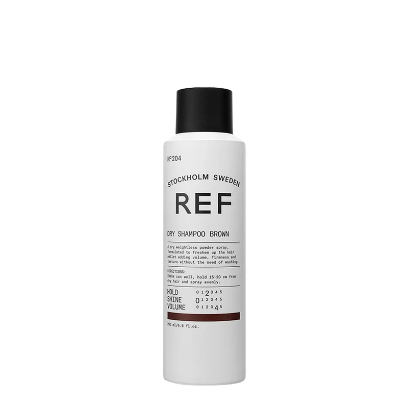 Stockholm Sweden Ref Dry Shampoo Brown 200ml - shampoo secco capelli castani