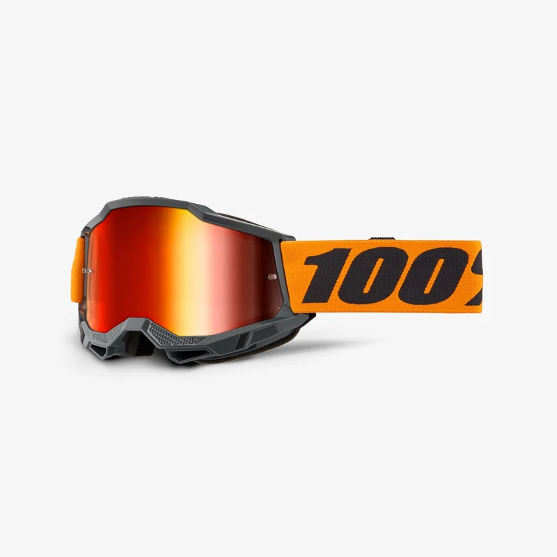 Maschera 100% ACCURI 2 Arancione Lente Red Mirror