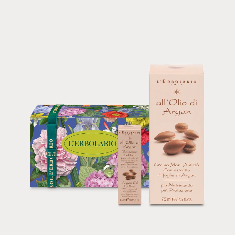 Confezione All'Olio d'Argan Mani e Labbra Piccola