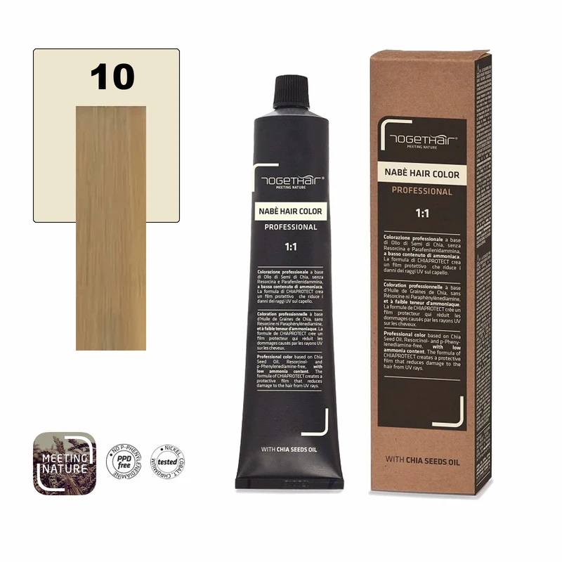 Nabe’ Hair Color Vegan nr.10 Biondo Platino Togethair 100 ml