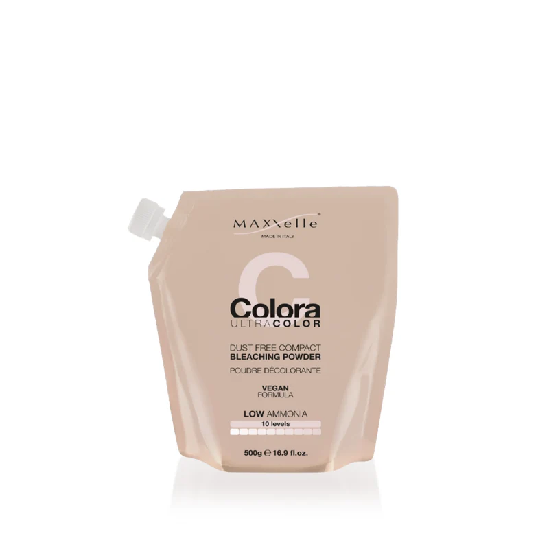 Decolorante Dust Free Compact Colora 10 Toni Vegan Maxxelle 500 gr
