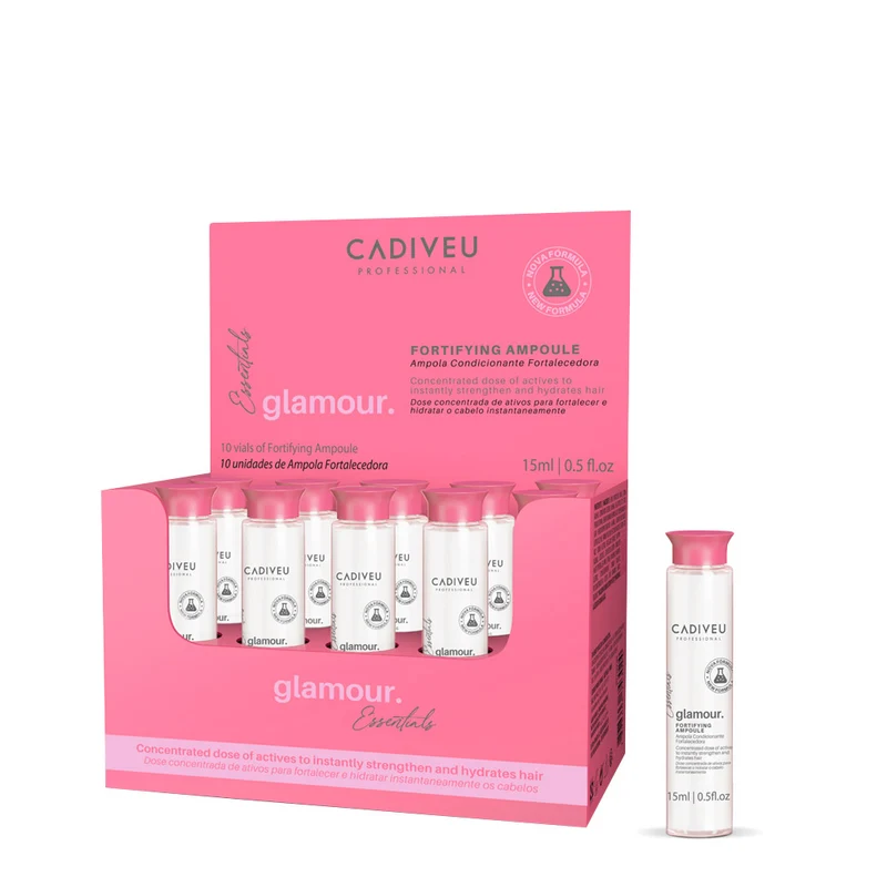Cadiveu Essentials Glamour Fortifying Ampoule 10x15ml - fiale idratanti rinforzanti