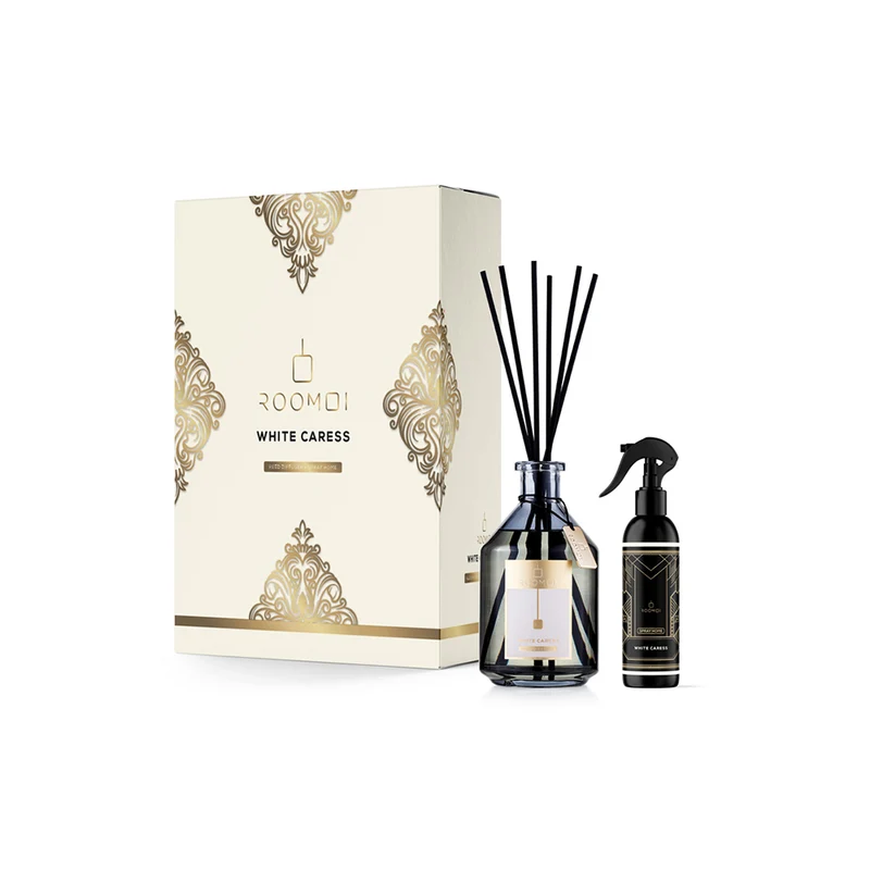 White Caress Profumo per Ambiente + Spray Home Kit Regalo