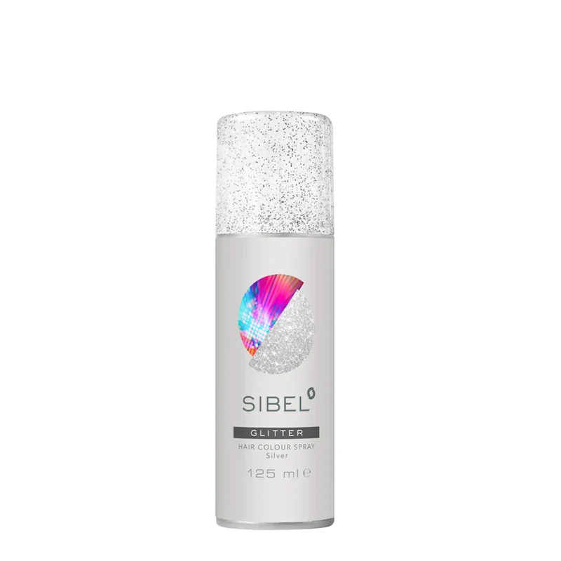 Sibel Glitter Hair Colour Spray SIlver 125ml - spray colorante per capelli