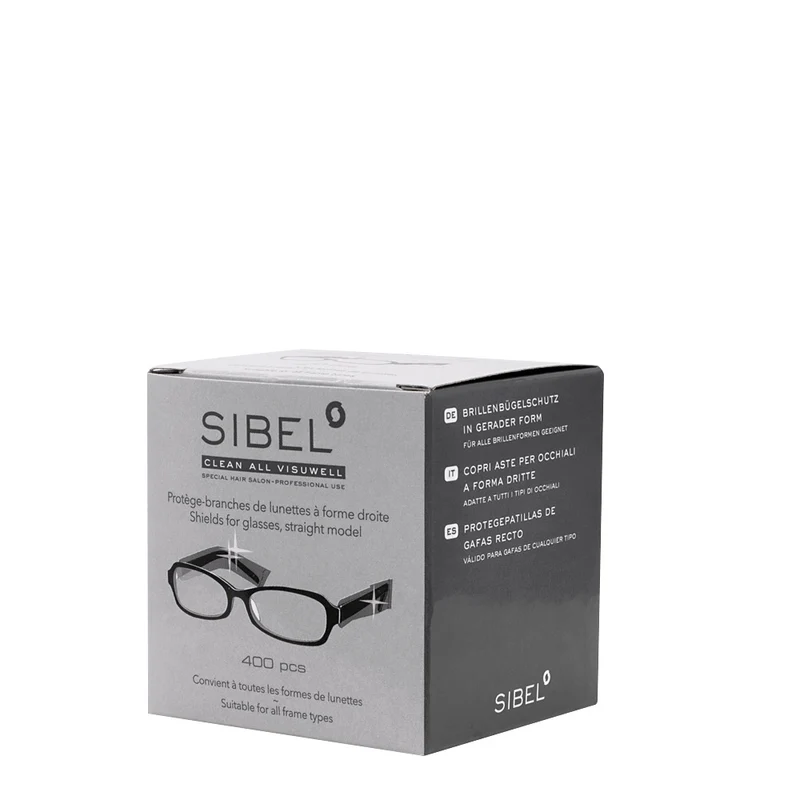 Sibel Clean All Visuwell Shields For Glasses Straight 400pcs - copri aste per occhiali