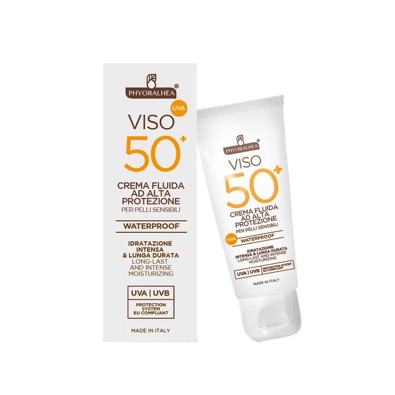 Crema Viso Solare SPF50+ per Pelli Sensibili