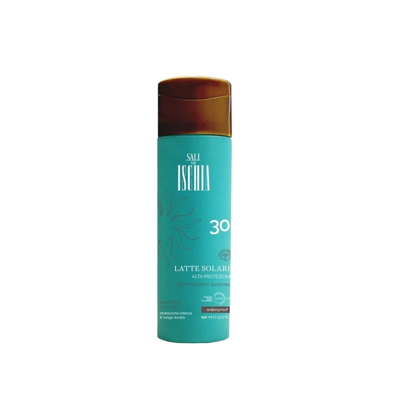Latte Solare Alta Protezione SPF30 Waterproof per Corpo e Capelli