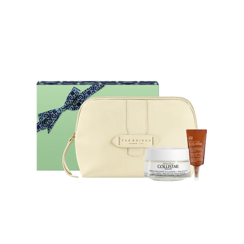 Collistar Attivi Puri Crema Balsamo Collagene + Malachite Cofanetto Regalo