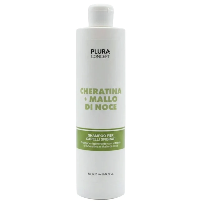 Shampoo capelli Sfibrati Plura Concept Cheratina e Mallo di Noce 300 ml