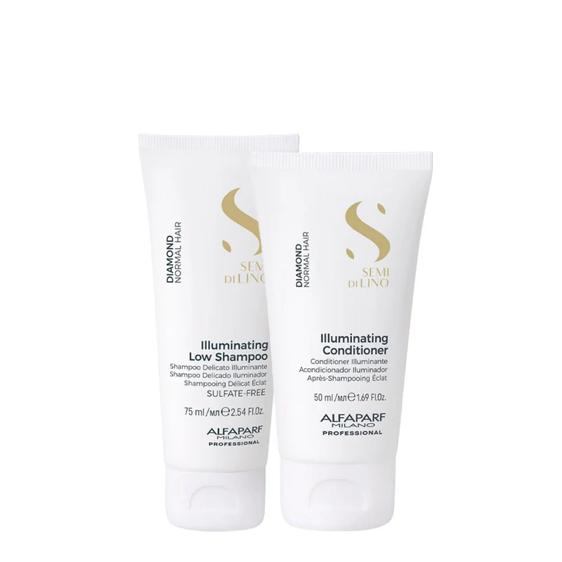 Alfaparf Milano Semi Di Lino Diamond Illuminating Low Shampoo 75ml Conditioner 50ml
