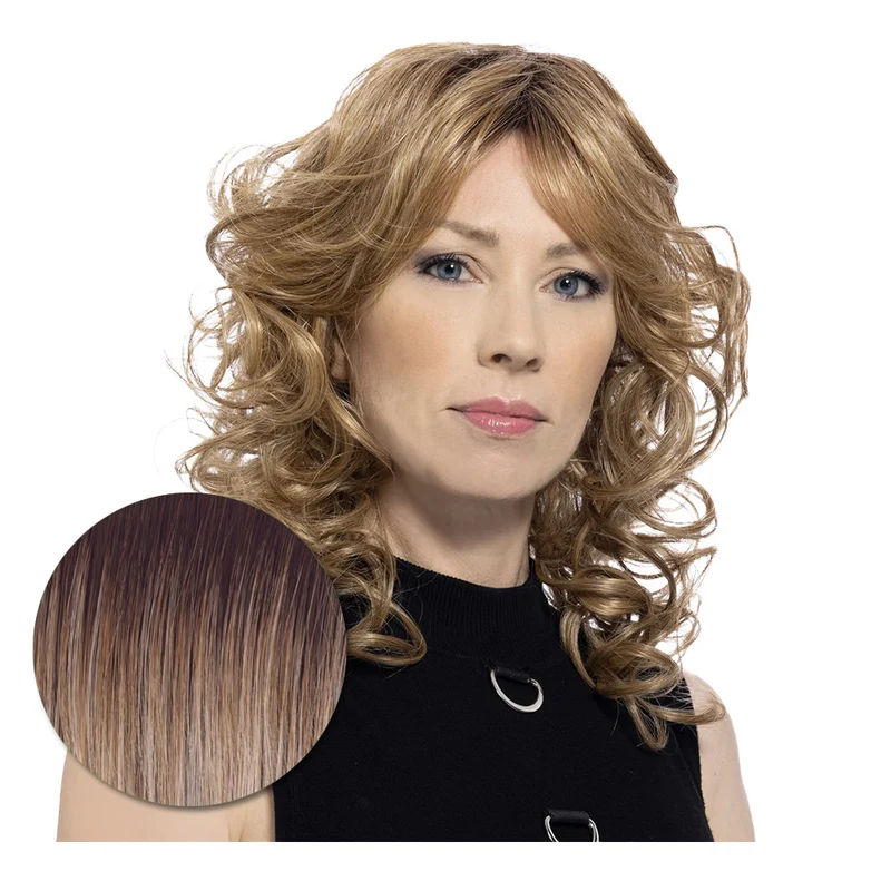 Hairdo Wave Lenght RL19/23SS Biondo Chiaro Cenere con Radice Castana - parrucca taglio lungo