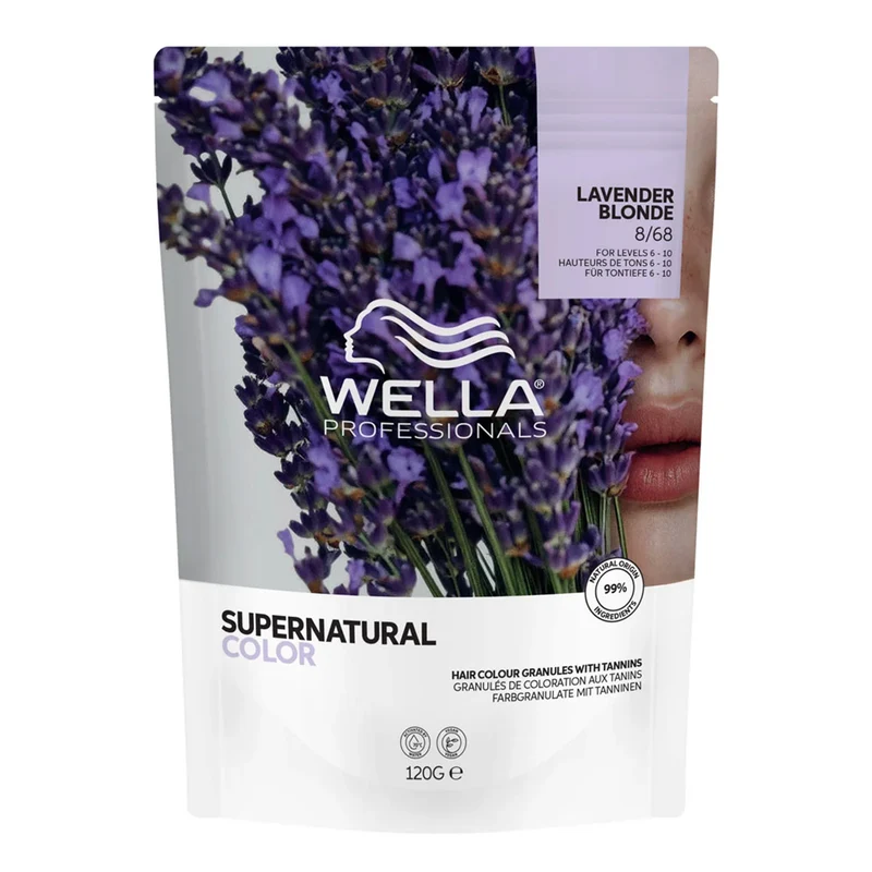 Wella Professionals Supernatural Color Lavender Blonde 8/68 120gr - colore naturale semipermanente