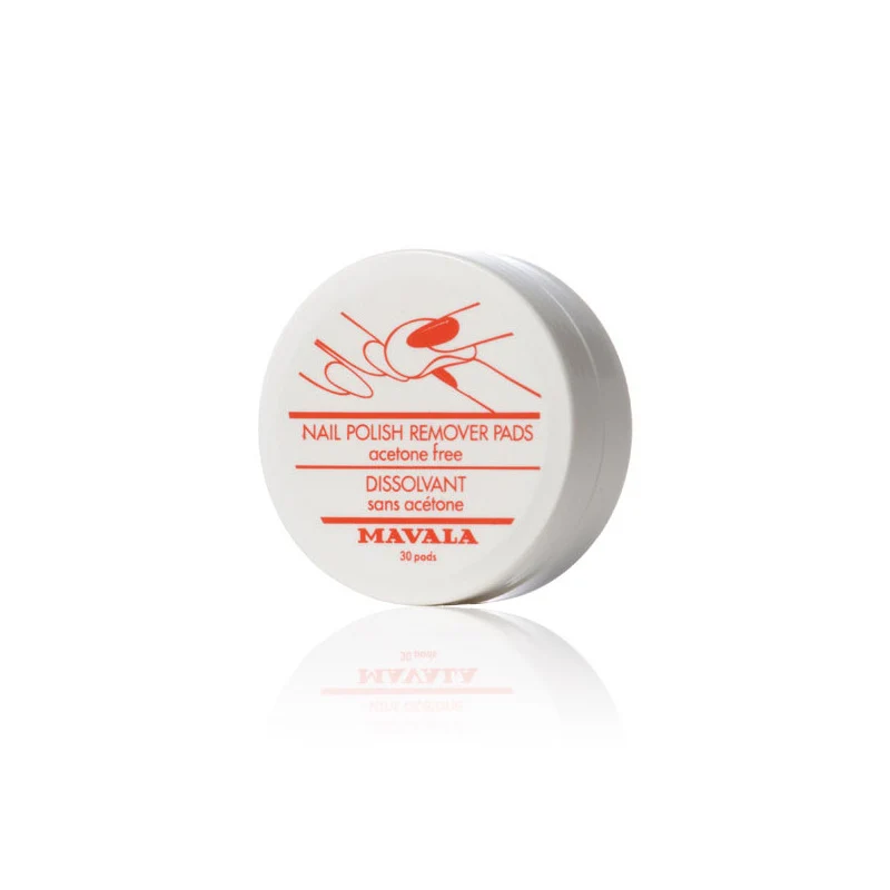 Dischi Nail Polish Remover Dissolvant Pads senza acetone 30 pz Mavala