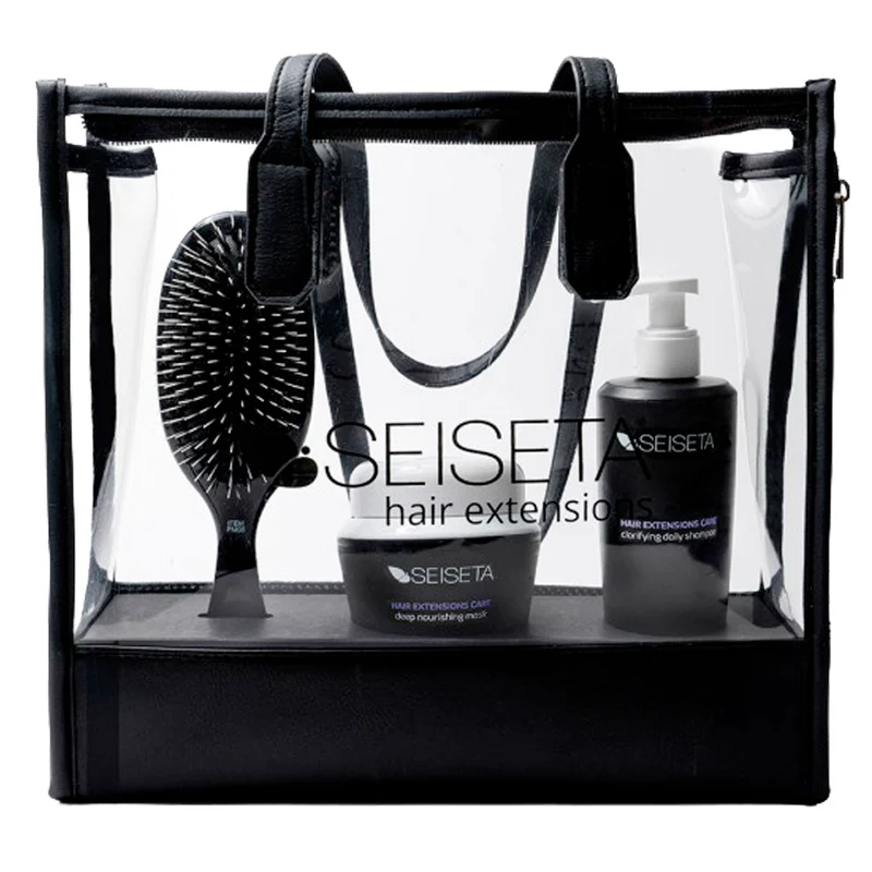Set cura Extension Hair Care Bag Sh. + Mask + Spaz. + Beauty SEISETA