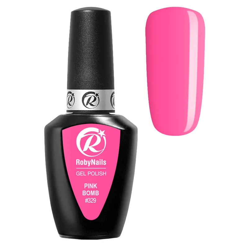 Gel Polish 329 Pink Bomb Roby Nails 8 ml