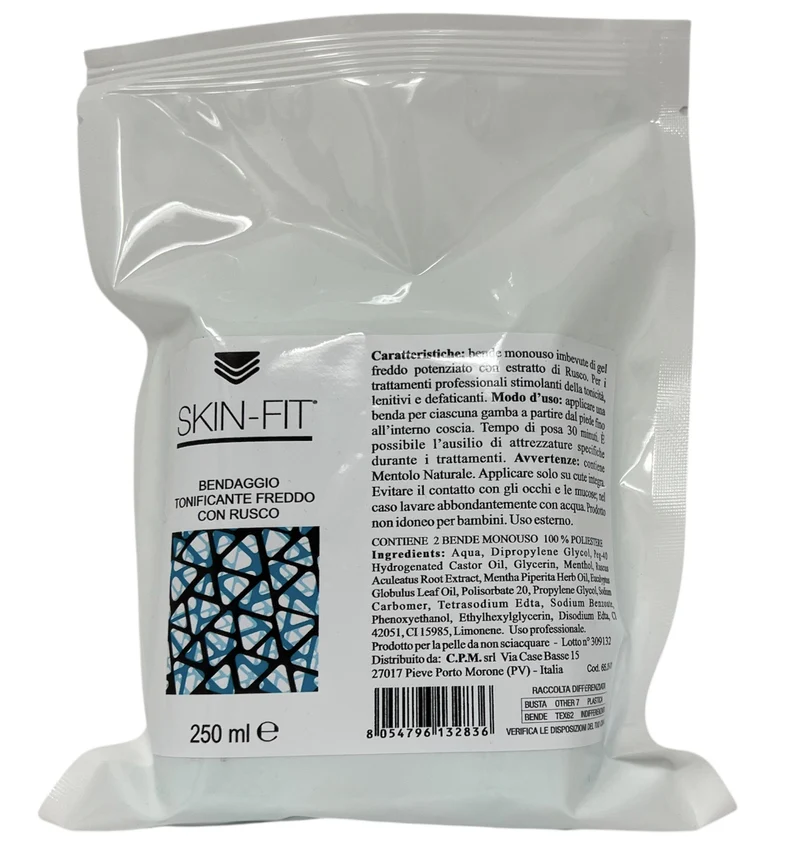 Bendaggi Tonificanti Effetto Freddo con Rusco 2 pz Skin-Fit