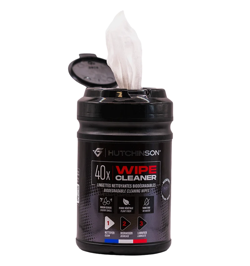 Salviette detergenti HUTCHINSON WIPE CLEANER (x40) + 1 panno in microfibra Cleaner