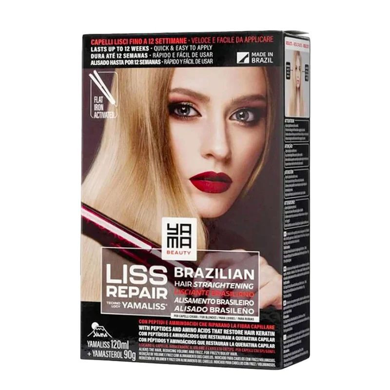 Kit YAMA Liss Repair Lisciante Brasiliano 120 + 90 ml Capelli Chiari