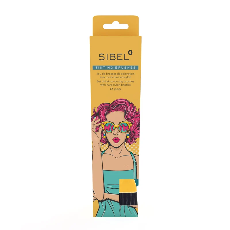 Sibel Tinting Brushes 2pcs - pennelli per colorazione