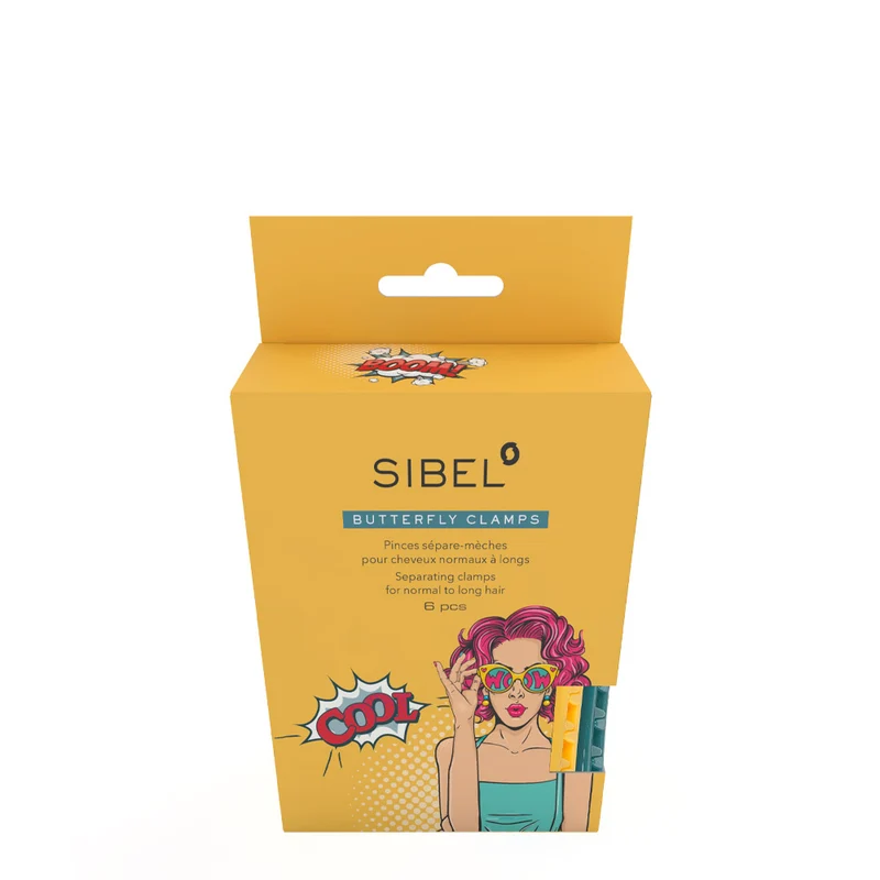 Sibel Butterfly Clamps 6 pcs - clips per capelli