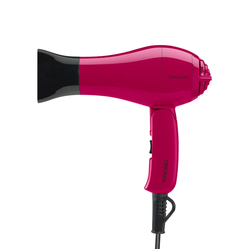 Original Best Buy Mini Foldable Hairdryer Travelox Hibiscus Pink - asciugacapelli