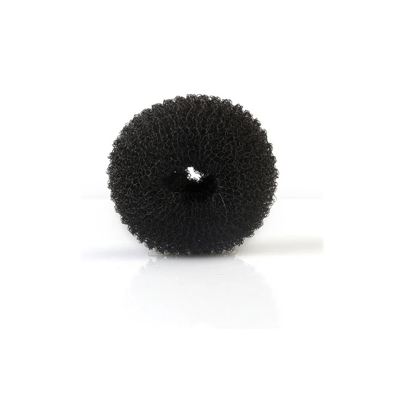 Ciambella Ripieno Acconciatura Tondo 6 cm Nero