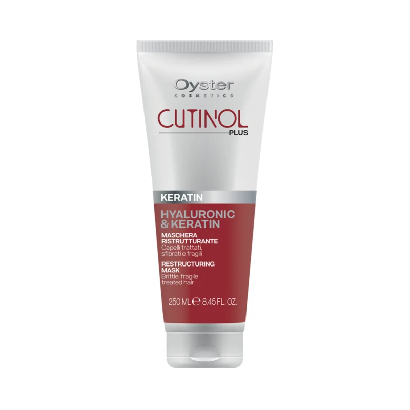 Maschera per capelli sfibrati Keratin Cutinol Plus 250 ml Oyster