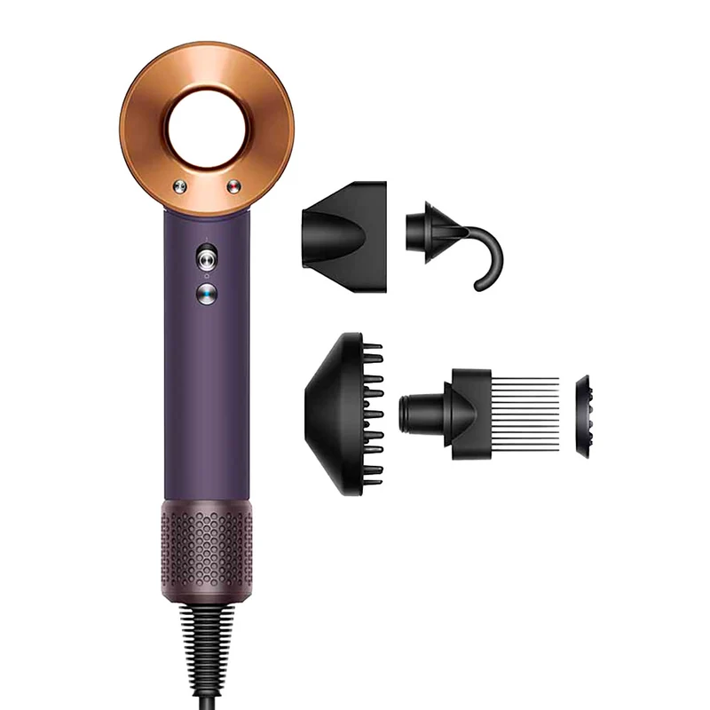Dyson Supersonic Professional Steel/ Violet - asciugacapelli ad asciugatura rapida