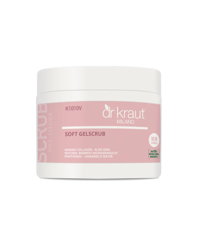 Soft Gel Scrub Viso Dr. Kraut K1010V con Collagene Marino e Aloe 500 ml