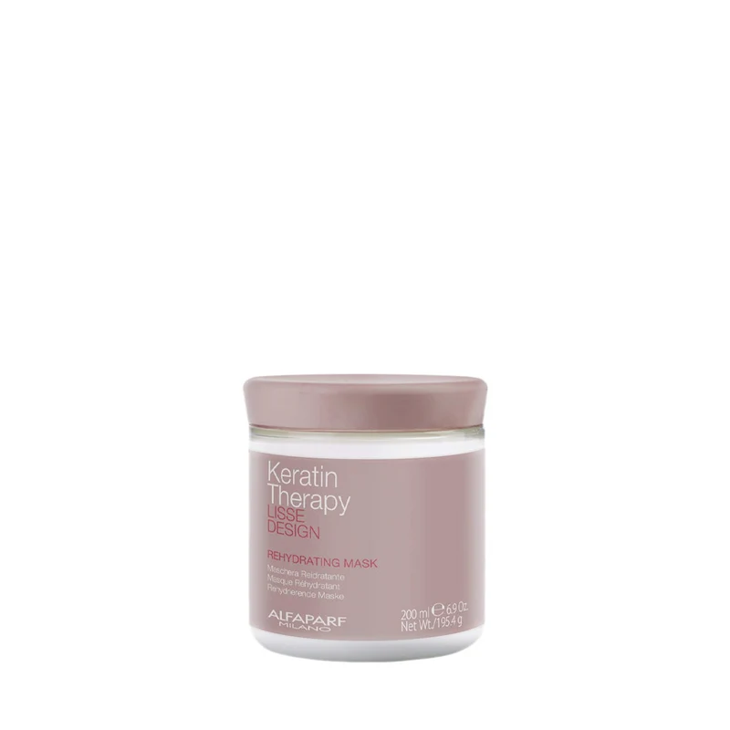 Alfaparf Milano Lisse Design Keratin Therapy Rehydrating Mask 200ml - maschera reidratante