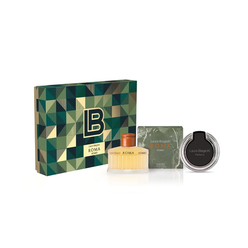 Roma Uomo Eau de Toilette Cofanetto Regalo con Caricatore Wireless Smartphone