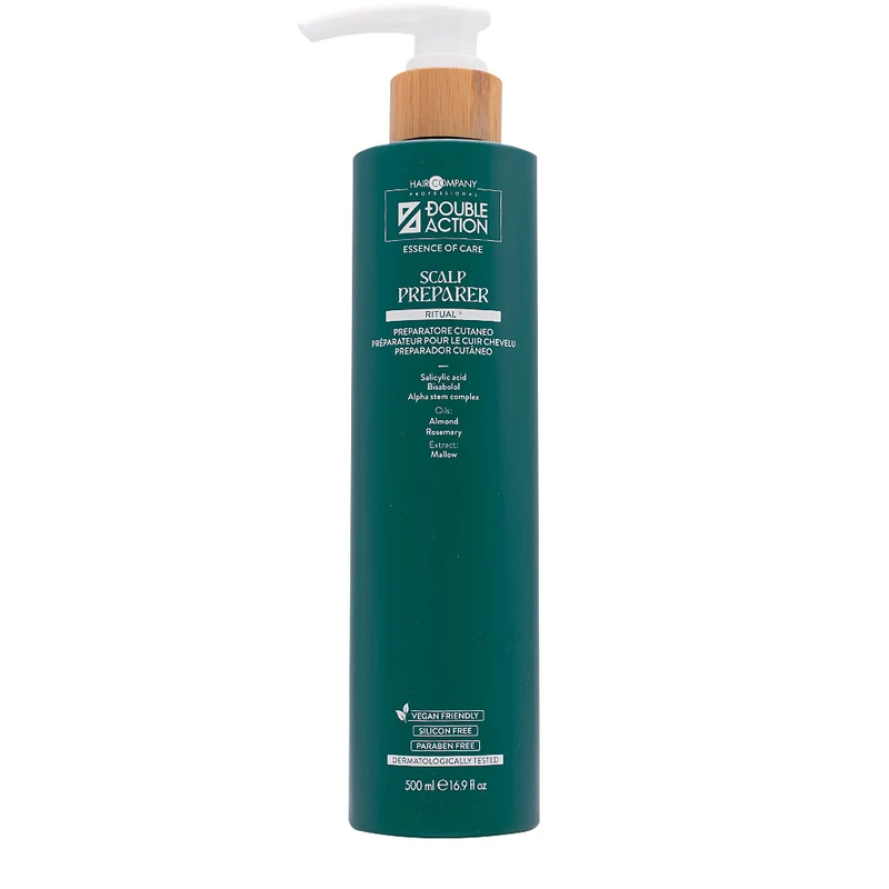 Hair Company Double Action Scalp Preparer 500ml - preparatore cutaneo pre trattamento