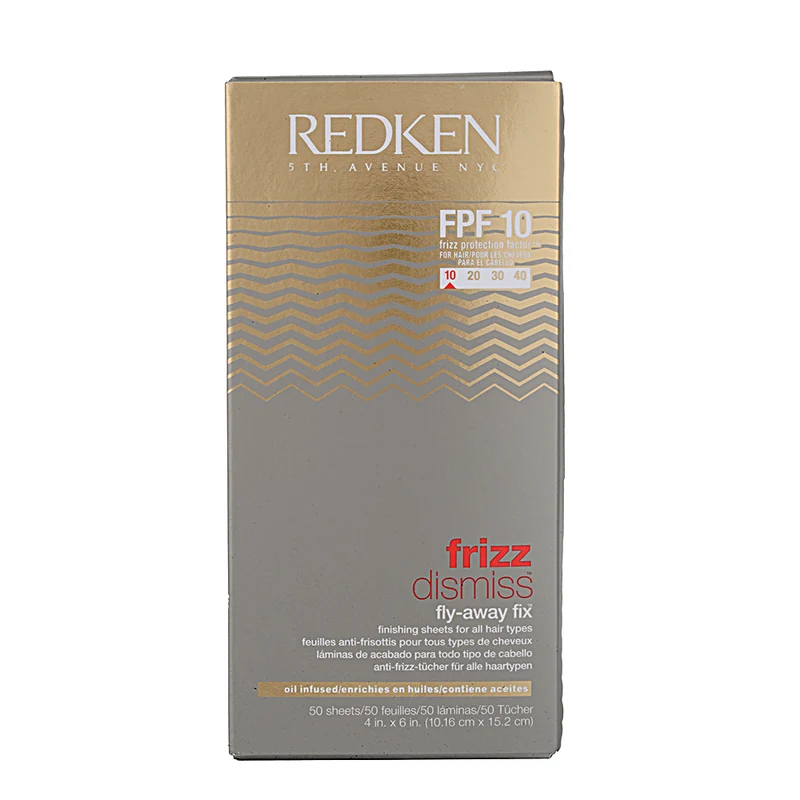 Redken Frizz Dismiss Fly-Away Fix FPF 10 50 Sheets - salviette anti crespo