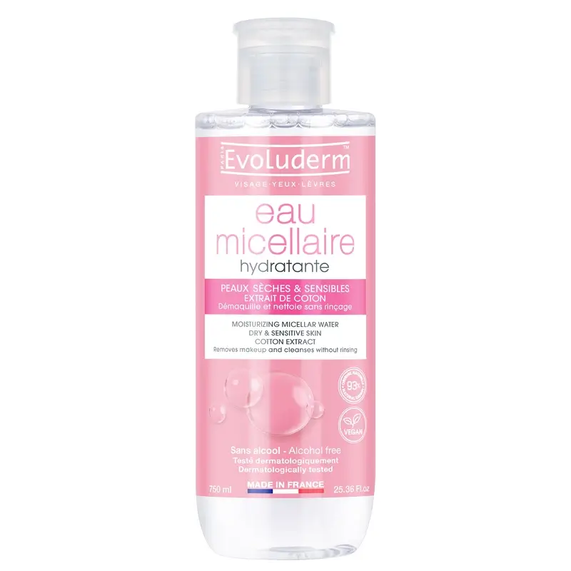 Evoluderm Cotton Micellar Water Cotton, 750 ml