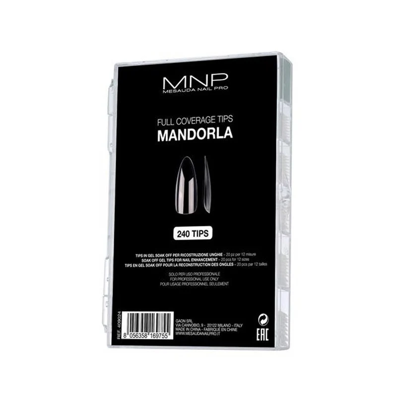 My Nail Pro MNP Full Coverage Tips Mandorla 240 pz - tips in gel soak per ricostruzione unghie